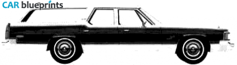 1975 Dodge Royal Monaco Brougham Wagon blueprint