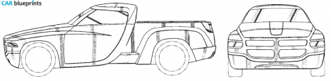 1997 Dodge Sidewinder Concept Pick-up blueprint