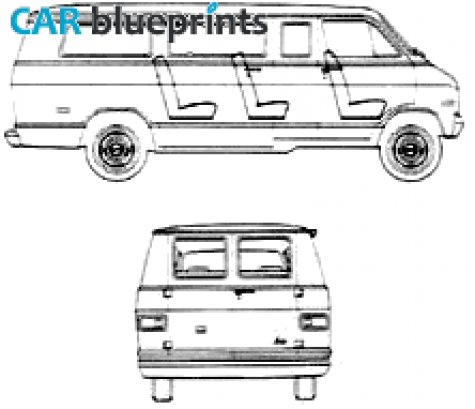 1977 Dodge Sportsman Van blueprint