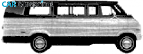 1977 Dodge Sportsman Van blueprint