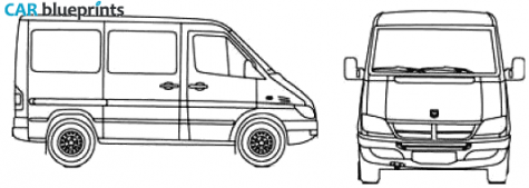 2006 Dodge Sprinter Van blueprint