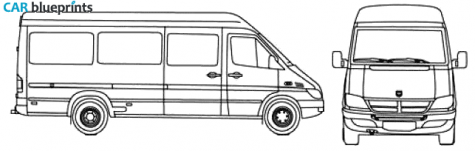 2006 Dodge Sprinter LWB Van blueprint