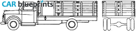 1948 Dodge Stake Truck blueprint