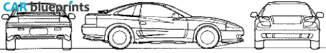 1991 Dodge Stealth Coupe blueprint