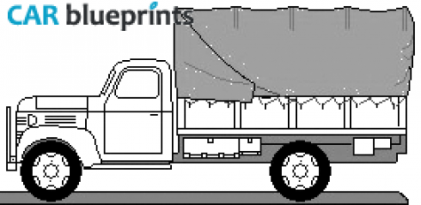 1941 Dodge T203 1.5 Ton Truck blueprint