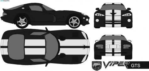 2003 Dodge Viper GTS Coupe blueprint