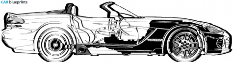 2005 Dodge Viper SRT 10 Roadster blueprint