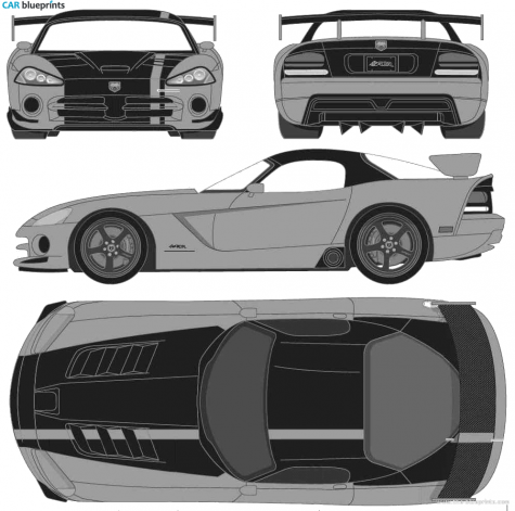 2009 Dodge Viper SRT10 ACR Coupe blueprint