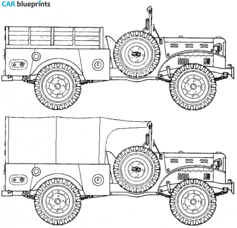 1941 Dodge WC-51 Truck blueprint