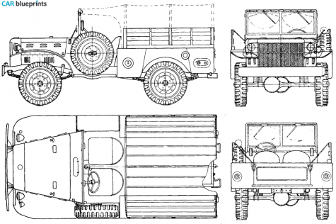 1943 Dodge WC 51 Pick-up blueprint