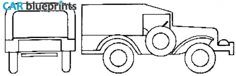 1943 Dodge WC-52 Truck blueprint