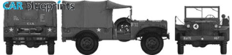 1940 Dodge WC-52 Truck blueprint