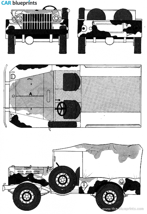 Dodge WC-53 SUV blueprint