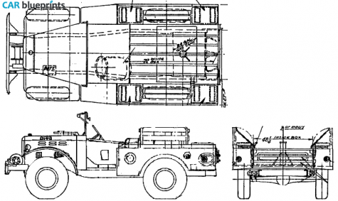 1942 Dodge WC-55 Truck blueprint