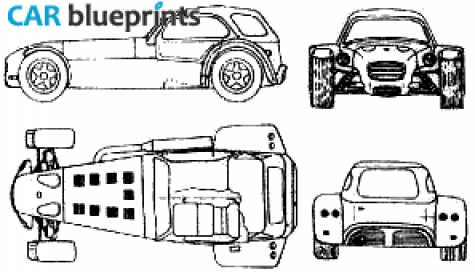 1999 Donkervoort D8 150 Cabriolet blueprint