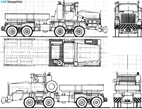 1978 Faun HZ-5060 Truck blueprint