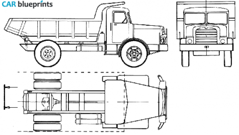 1956 Faun K20 Truck blueprint