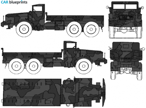 Faun Kipper 12t Truck blueprint