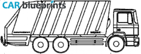 2006 Faun Powerpress Dump Truck blueprint