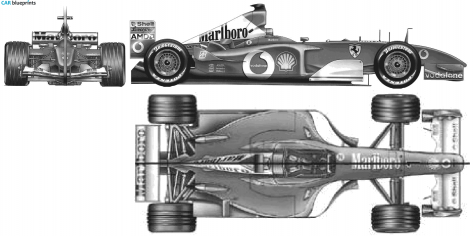 2002 Ferrari F2002 F1 Cabriolet blueprint