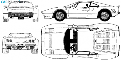 1984 Ferrari 288 GTO Coupe blueprint