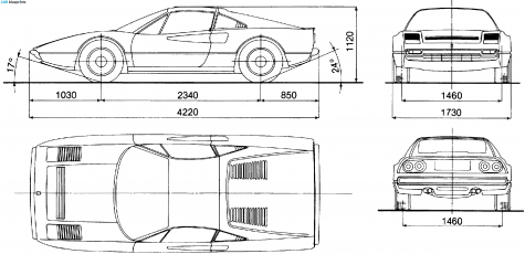 1983 Ferrari 308 GTB Coupe blueprint