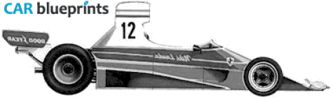 1975 Ferrari 312 T F1 GP Cabriolet blueprint