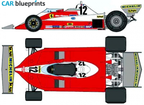 1978 Ferrari 312T3 F1 OW blueprint