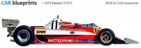 1978 Ferrari 312T3 OW blueprint