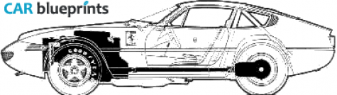 1968 Ferrari 365 GTB/4 Daytona Coupe blueprint