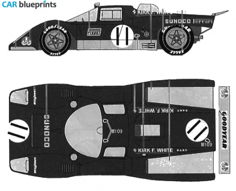 1971 Ferrari 512 M Le Mans Coupe blueprint