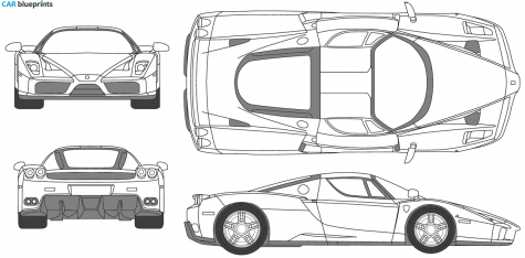 2003 Ferrari Enzo Coupe blueprint