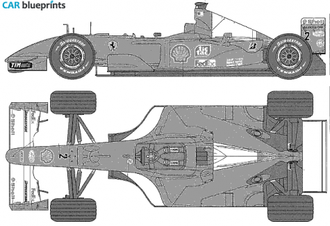 2001 Ferrari F2001 F1 Cabriolet blueprint