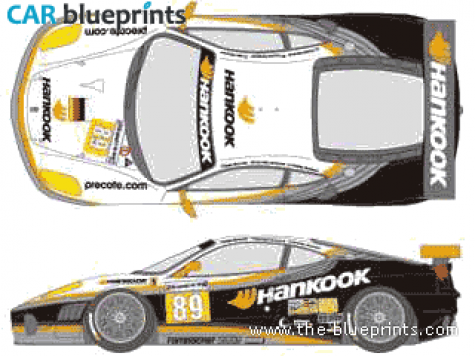 2009 Ferrari F430 Challenge Coupe blueprint