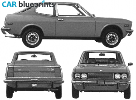 1972 Fiat 128 Sport Coupe blueprint