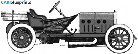 1907 Fiat 130HP GP OW blueprint