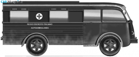 Fiat 626 Ambulance Bus blueprint