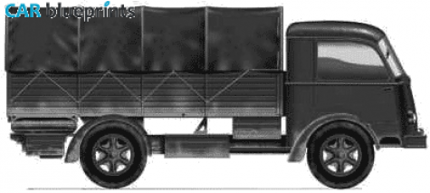 Fiat 626 NML Truck blueprint