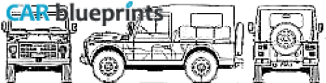 1974 Fiat Campagnola II LWB SUV blueprint