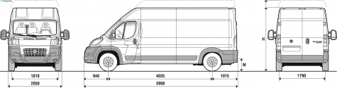 2007 Fiat Ducato Maxi Van blueprint