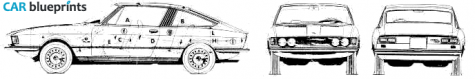 1975 Fiat Moretti 128 Coupe blueprint