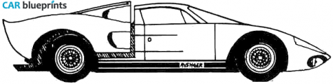 1971 Fiberfab Avenger Coupe blueprint