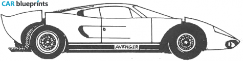 1971 Fiberfab Avenger Coupe blueprint