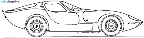 1966 Fiberfab Banshee Coupe blueprint