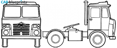 1973 Foden Tractor Truck blueprint