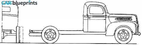 1946 Ford 1 ton Chassis Truck blueprint