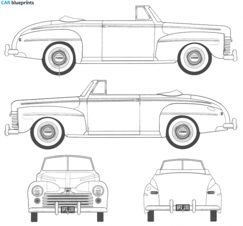 1948 Ford  Cabriolet blueprint