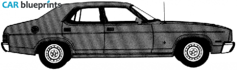 1978 Ford Fairmont GLX Sedan blueprint