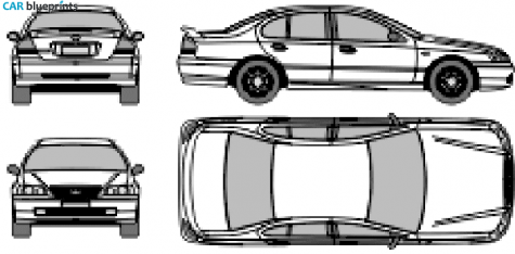 2006 Ford Falcon (Australia) Sedan blueprint