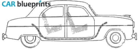 1951 Ford Consul Sedan blueprint